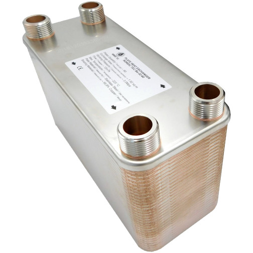 Échangeur de chaleur pour une pompe à chaleur de 12 kW dans un système au glycol