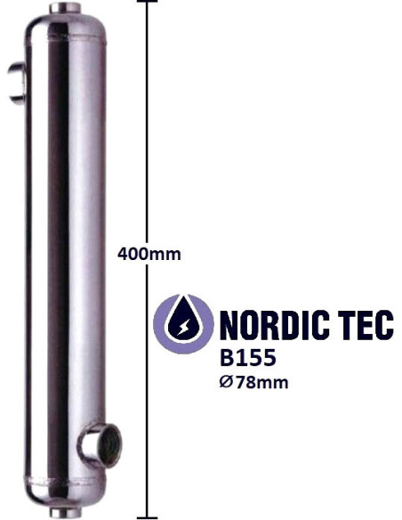 Échangeur pour chauffer l'eau dans la piscine - Nordic Tec B155