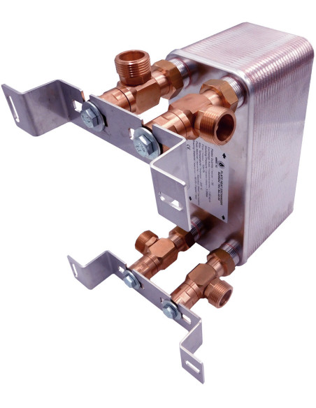 Échangeur de chaleur à plaques Nordic Ba-27-80 450 kW connexions 5/4"