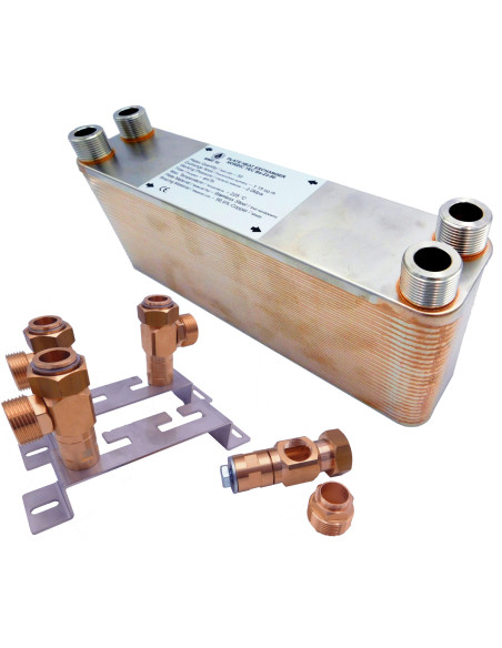 Échangeur à plaques Nordic Ba-60-80 1 1/2" 880kW console