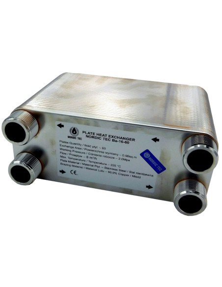 Échangeur de chaleur 220 kW ba-16