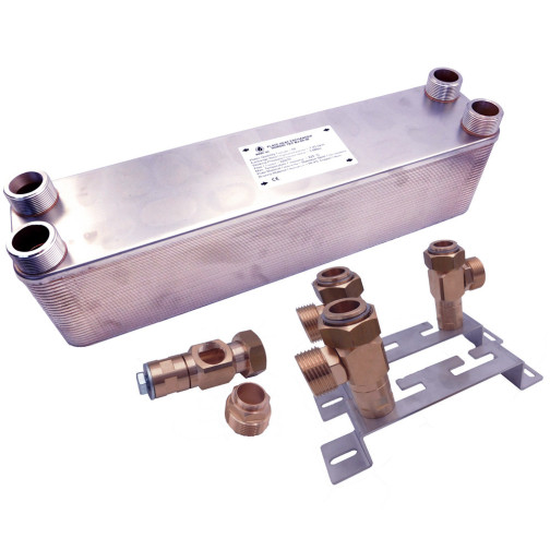 Échangeur thermique à plaques pompe a chaleur 30 kW monoblock 5/4
