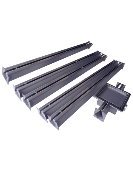 Drain de sol linéaire pour garage 5m