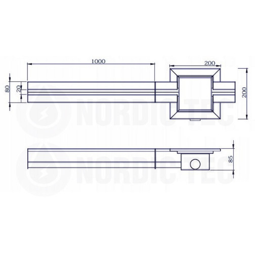 Drain de sol linéaire pour garage 6m-5m-4m-3m-2m | NORDIC TEC