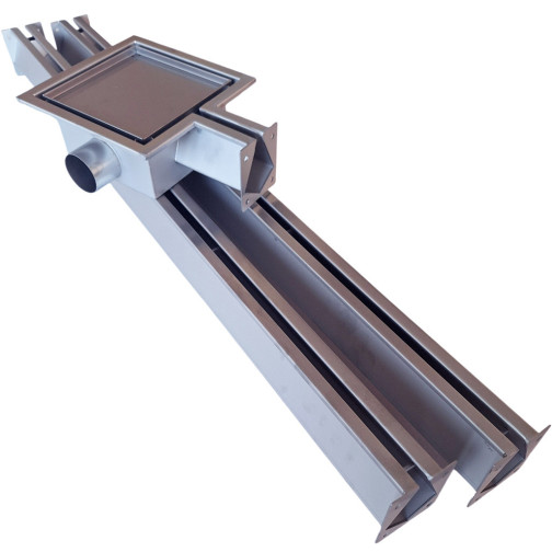 Drain industriel Caniveau pour béton, terrase 1 EXIT 1m-2m-3m INOX