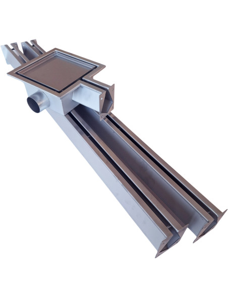Drain industriel Caniveau pour béton, terrase 1 EXIT 1m-2m-3m INOX