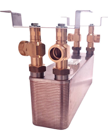 Échangeur thermique avec supports muraux pour montage Nordic Tec Ba-60-50 FR6