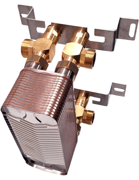 échangeur thermique chaudière avec support Nordic Tec Ba-16-32 BE5