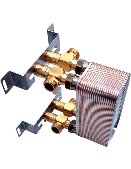 echangeur chauffage 20 kW avec supports muraux Nordic Tec Ba-160-40 BE4