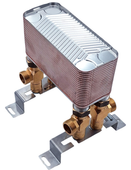 echangeur platulaire 21 kW sur le support mural Nordic Tec Ba-16-40 FR4