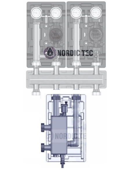 Commande de chauffage schema Nordic Tec FR1