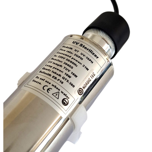 Stérilisateur UV pour eau 16 W Nordic Tec
plaque signalétique