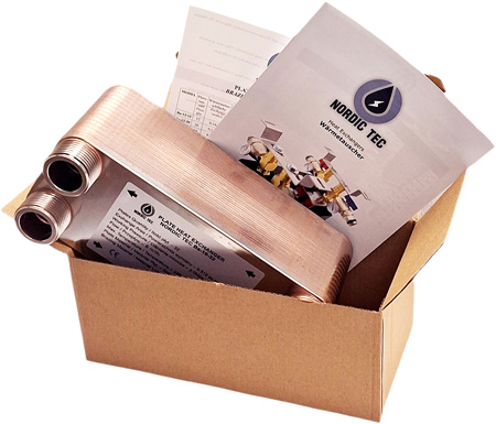 echangeur chauffage urbain eau glycol Ba-16-32 Nordic Tec FR5