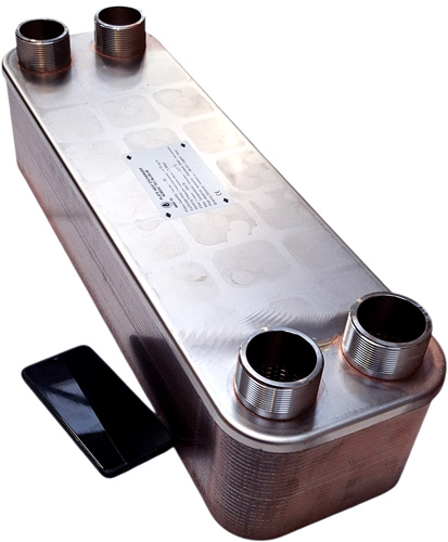 teplovodny Výmenník s 50 doskami 2" - Nordic Tec Ba-95-50