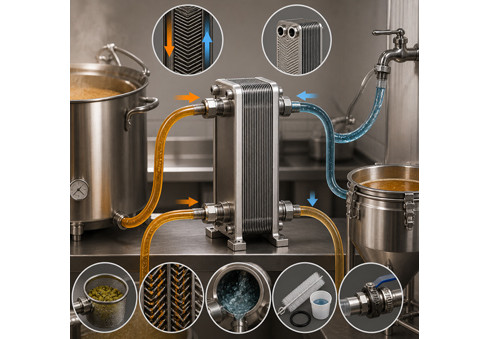 Refroidisseur de bière, c’est-à-dire échangeur pour moût de bière – quoi et comment
